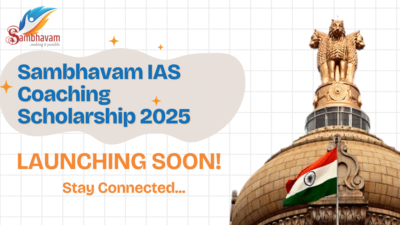 Sambhavam Scholarship 2025 Launching soon