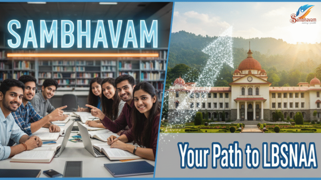 Sambhavam is Your Path to LBSNAA. Sambhavam IAS Scholarship 2025